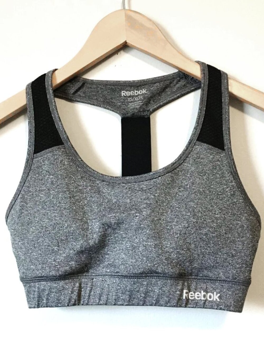 Reebok Racerback Medium Impact Sports Bra Black Size XS